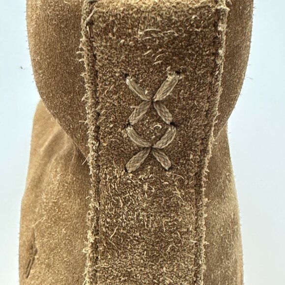 Frye Women's Lena Zip Up Suede High Top Sneakers - TAN - Women's 7.5 - Picture 11 of 14